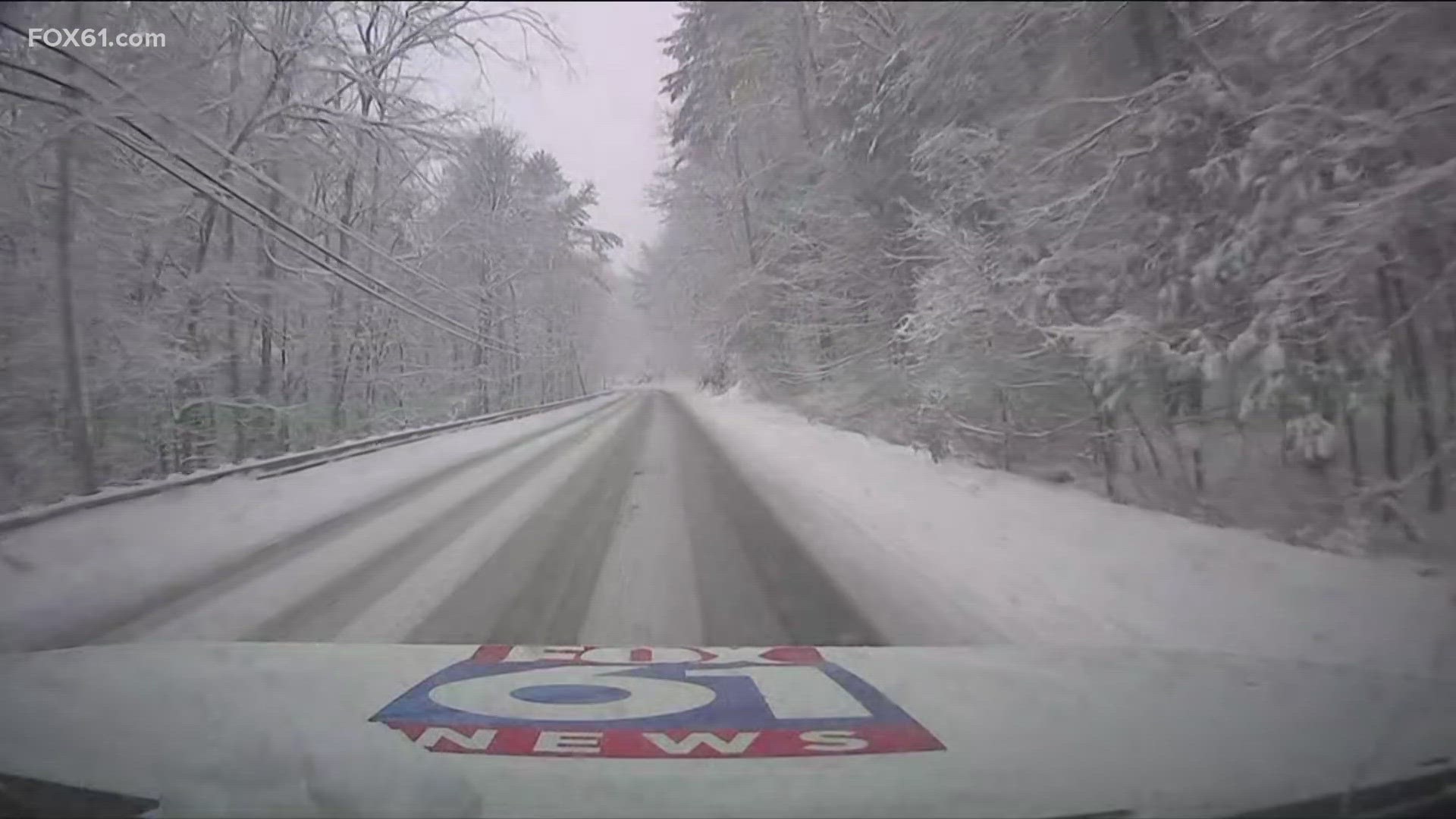 Some parts of the state saw several inches of snow, causing roads to get covered and slowing down travel.