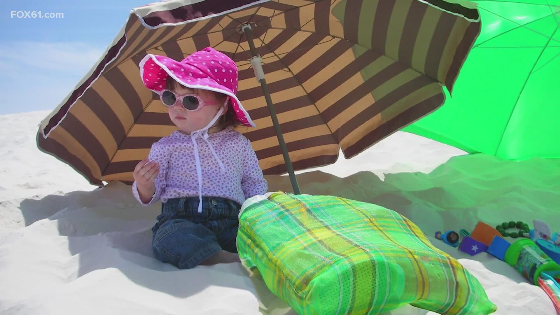 Each day we're getting closer and closer to the start of summer in June. Be sure to protect your littlest ones out in the sun and at the beach!