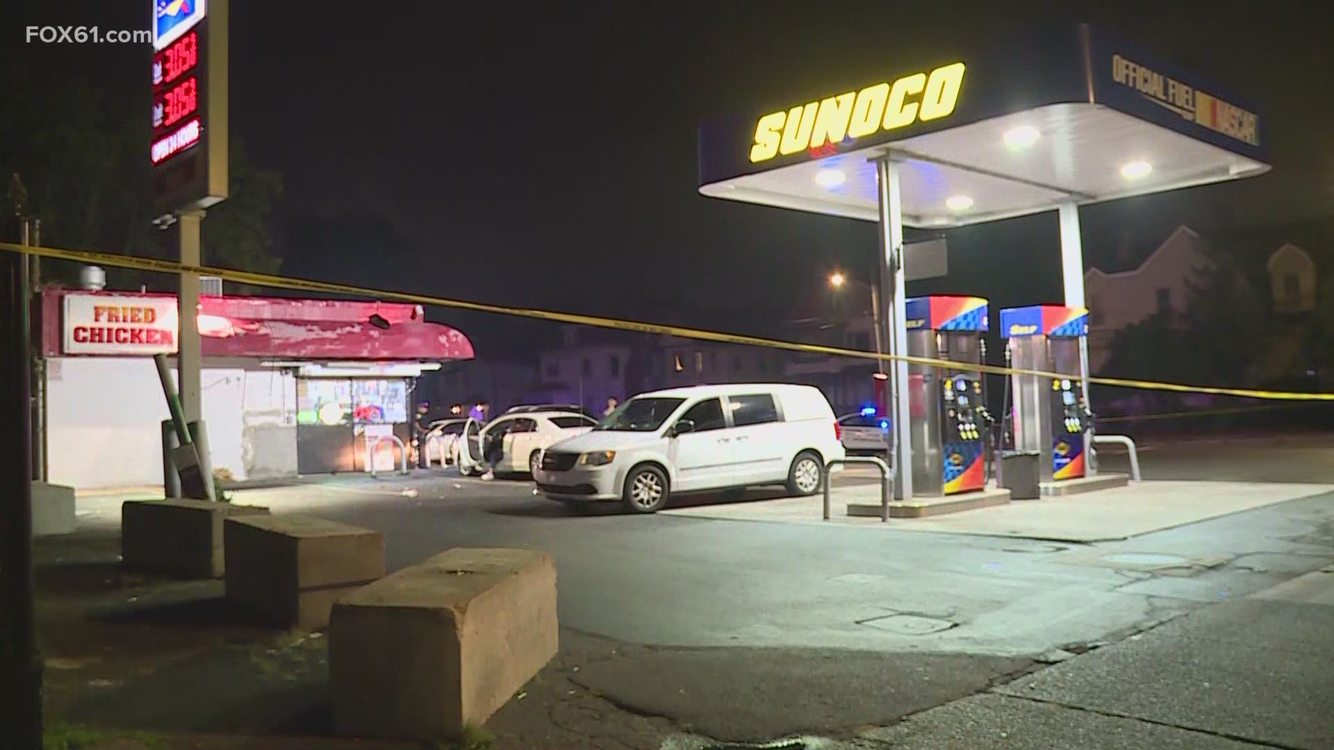 Hartford police investigate shooting at South End gas station