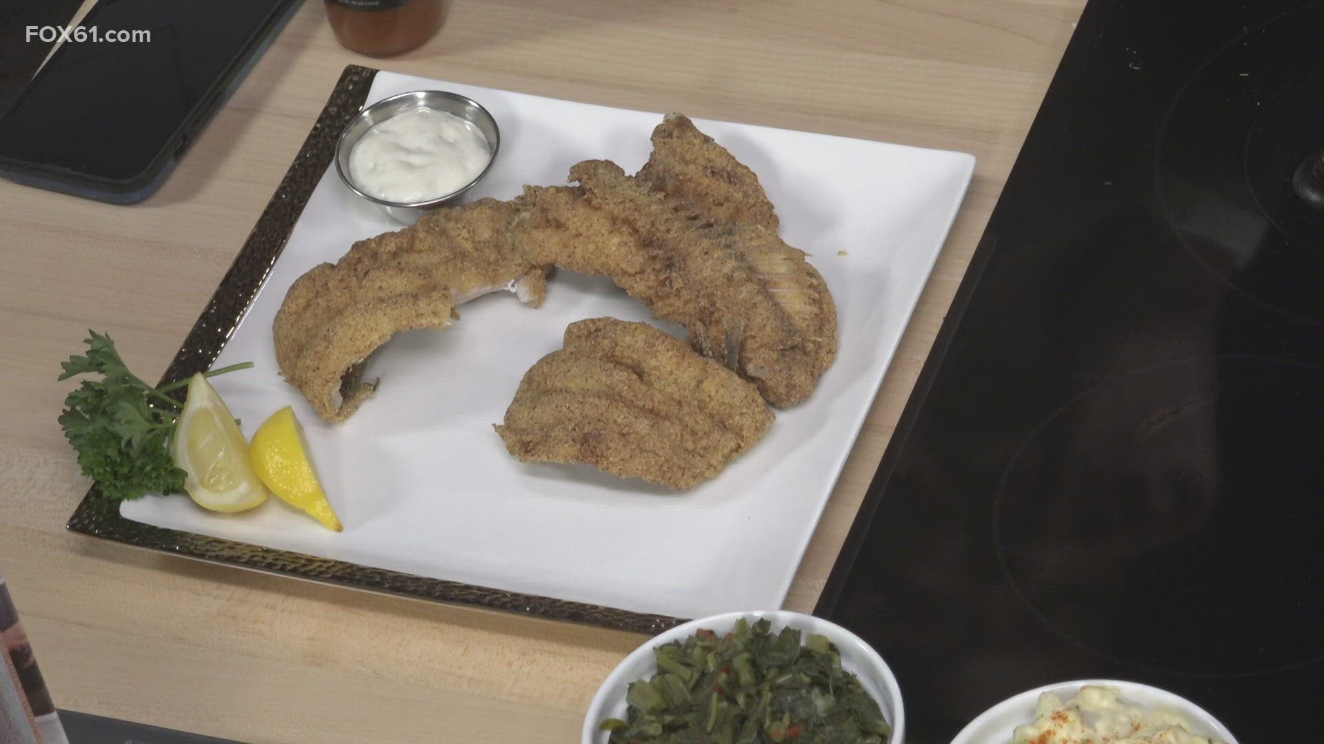 Tori Brown of Breakfast Belle shares how to make Bamma Fish Fry from her cook book "Cooking From the Spirit."