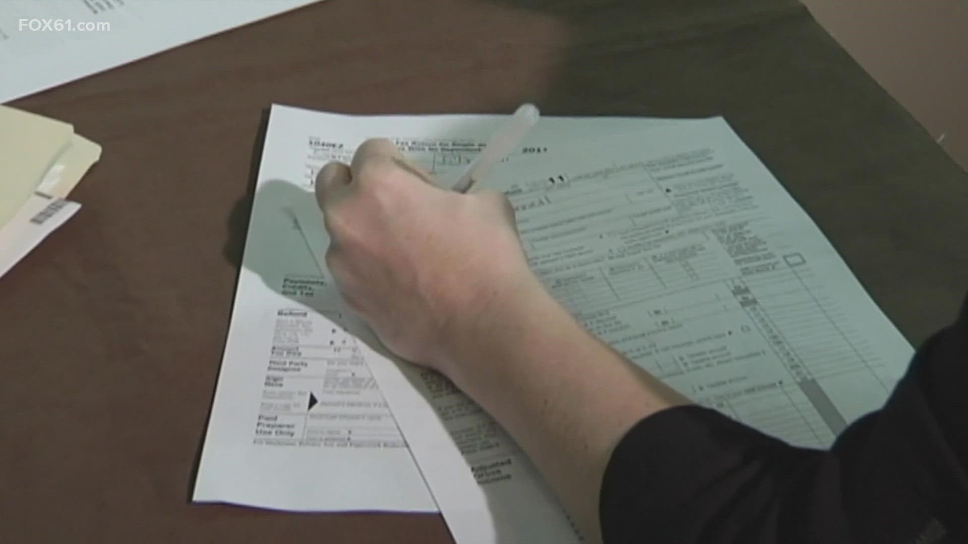 Federal and state tax returns are due April 18th. A Willimantic tax preparer says costs can accrue if late.