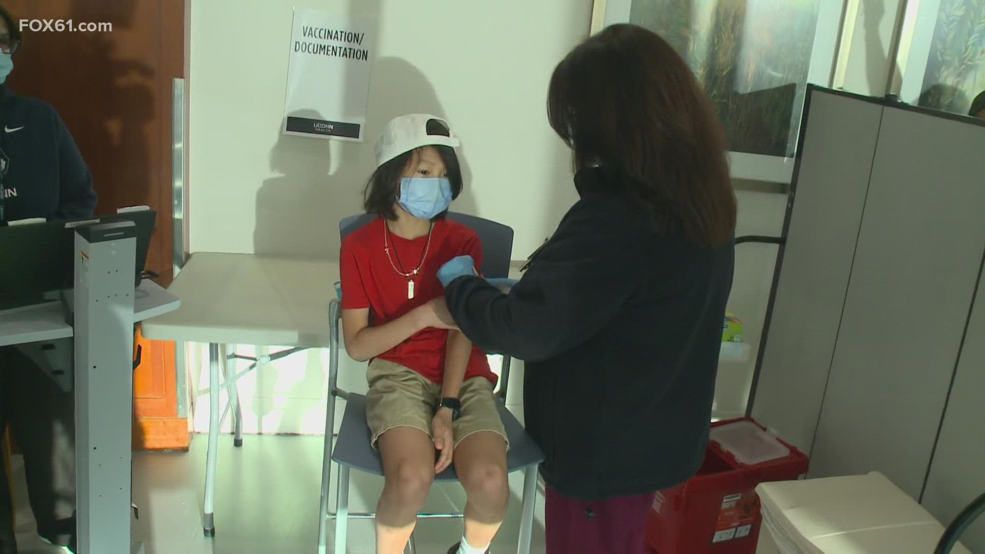 The organization held its first pediatric vaccination clinic on Thursday