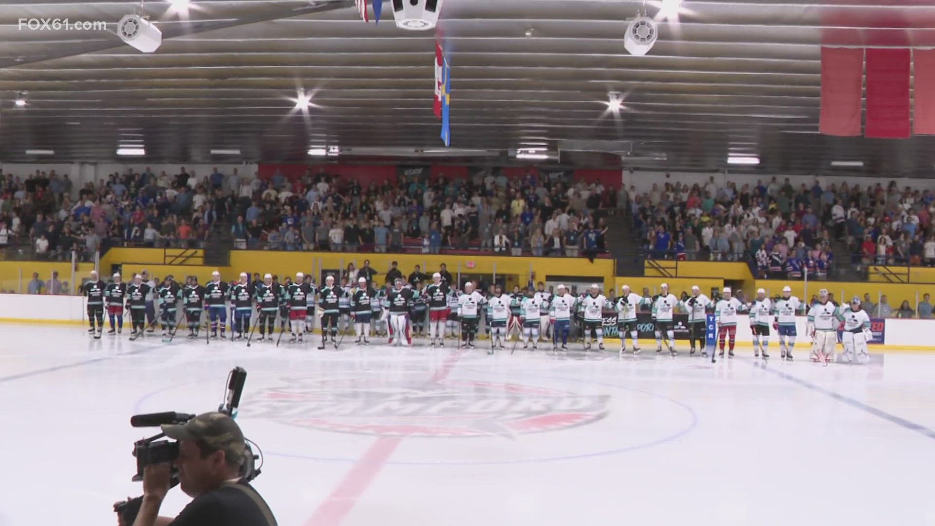 Thousands packed Terry Conners Rink in Stamford Thursday night for the Shoulder Check Showcase honoring the memory of a local hockey player who passed too soon.