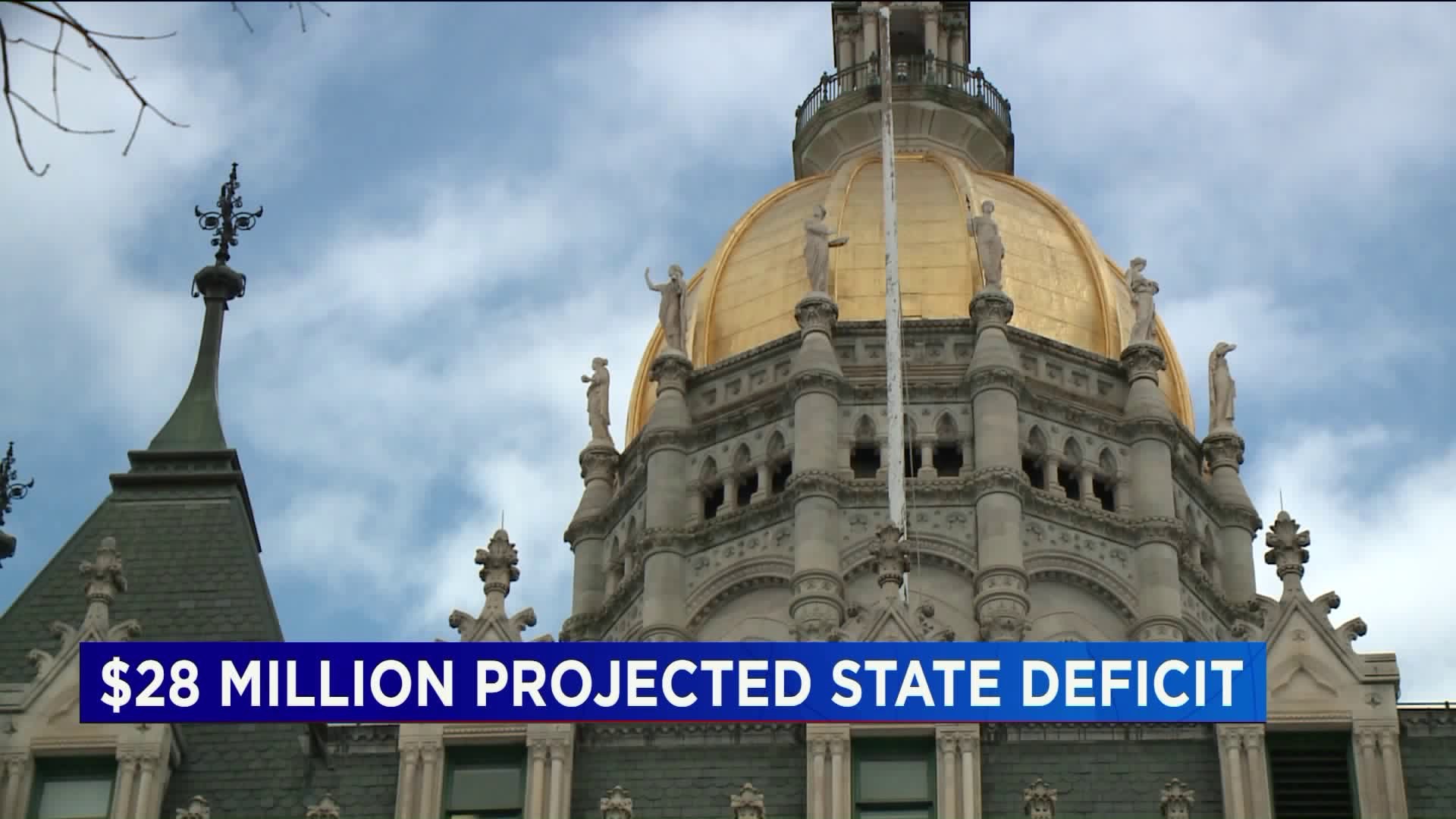 $28 Million projected Connecticut state deficit
