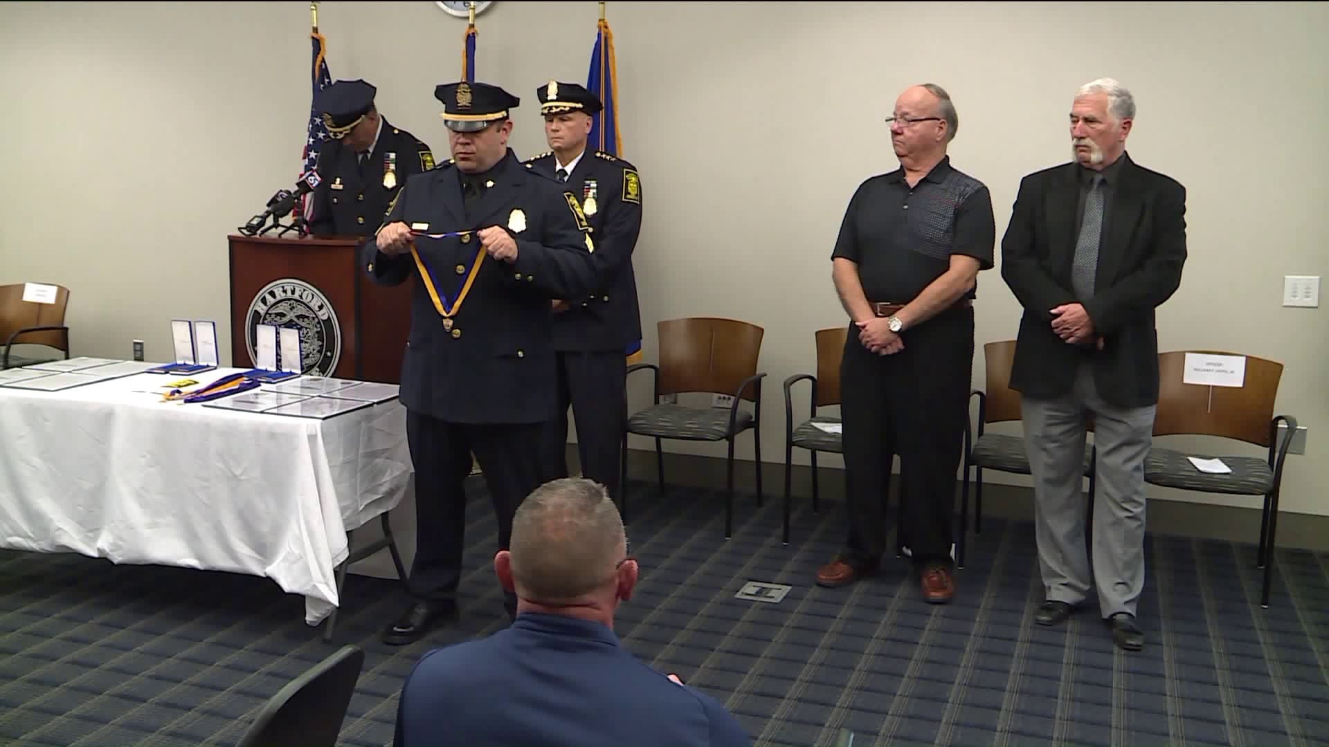 Former Hartford police officers honored