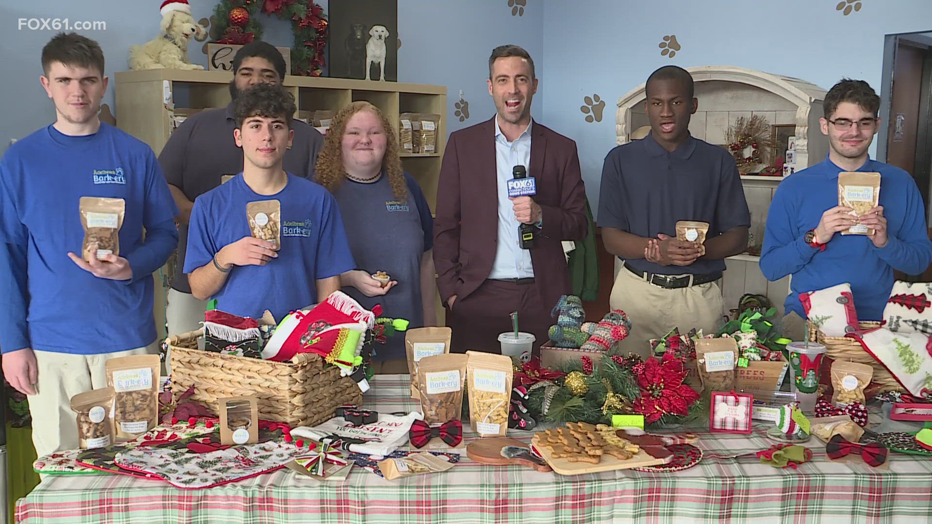 FOX61's Keith McGilvery makes a stop today at the Adlebrook Dog Bark-ery in Middletown, part of the Making an ImpaCT Holiday Gift Guide!