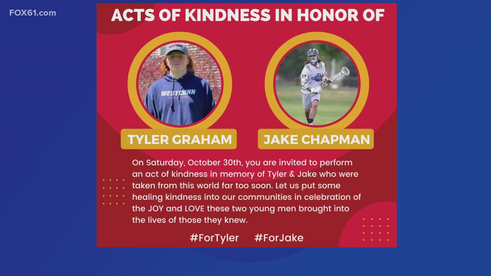 Jacob Chapman and Tyler Graham, two 18-year-olds from Colchester, were killed in a car crash.