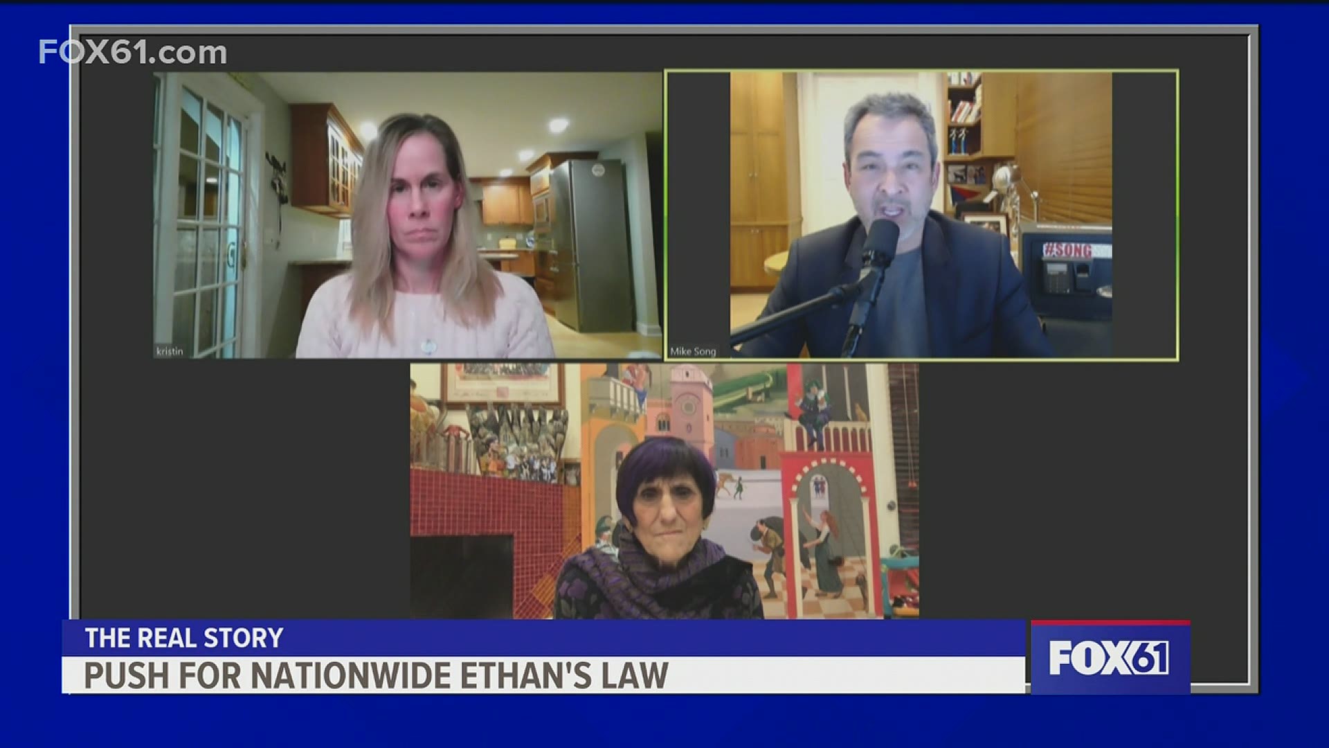 Mike and Kristin Song discuss their efforts to get Ethan's Law passed in Washington, DC. Congresswoman Rosa DeLauro joins the conversation.