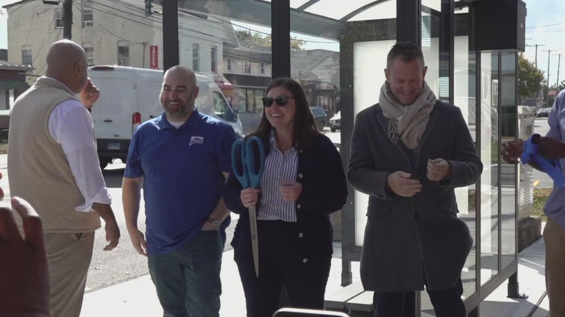 CT unveils first revamped bus shelter in Hamden as part of statewide upgrade plan