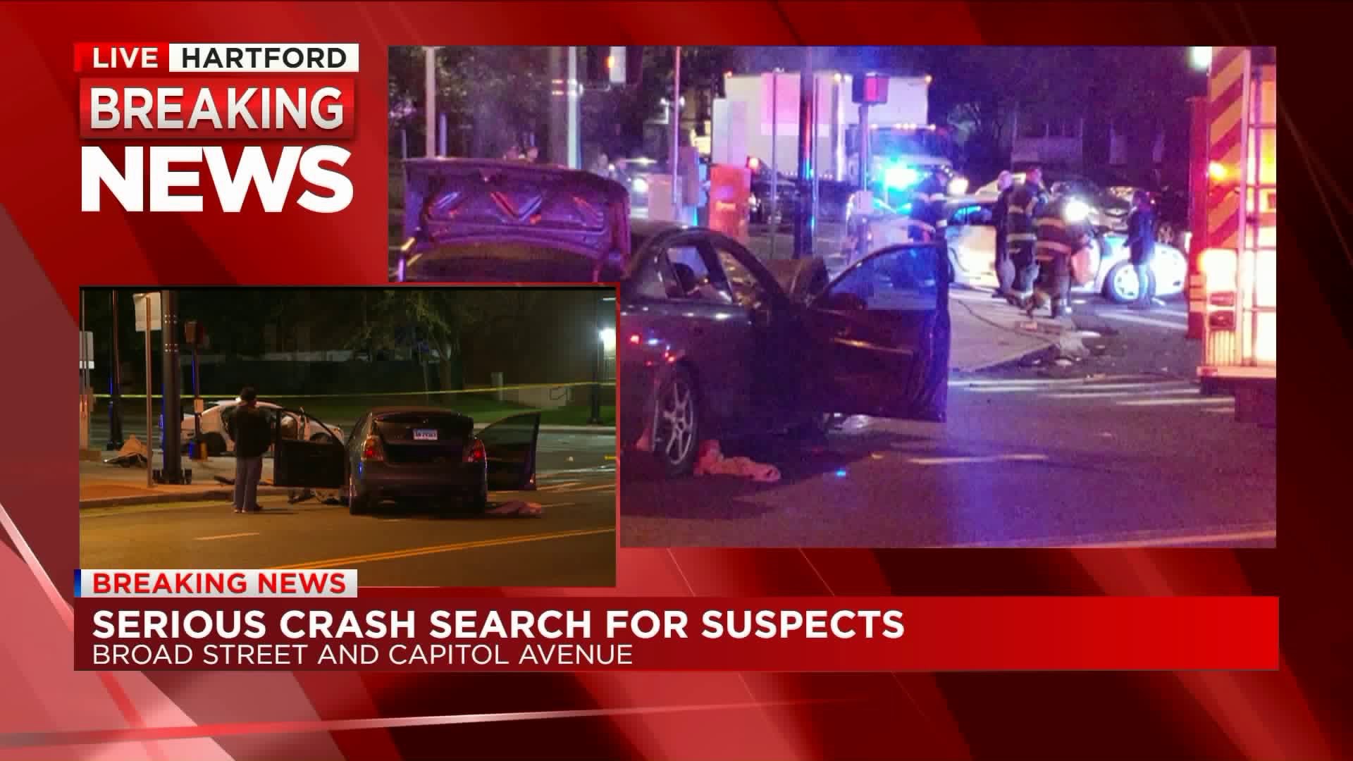 Hartford Crash, Search for Suspects 11pm update