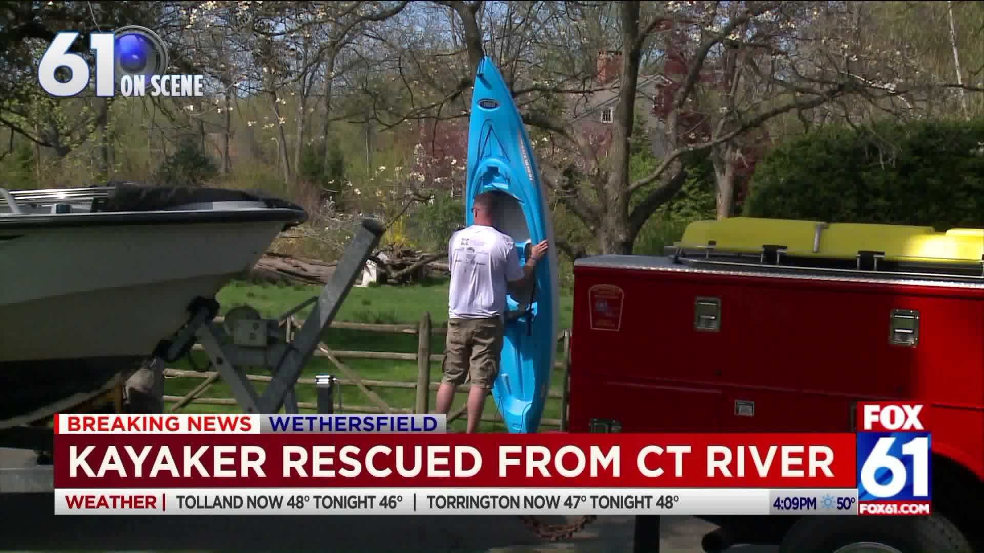 Kayaker rescued