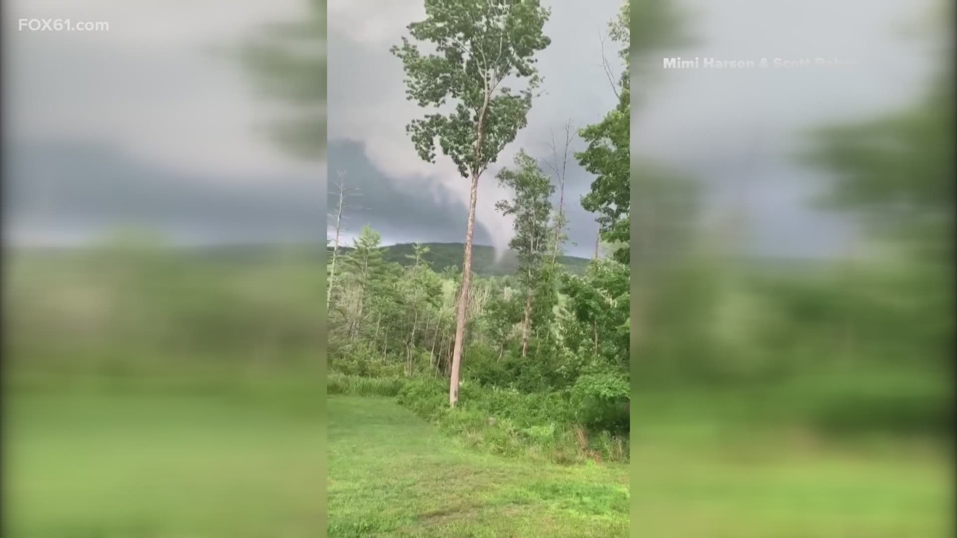 The tornado came as a severe storm crossed several towns Sunday afternoon