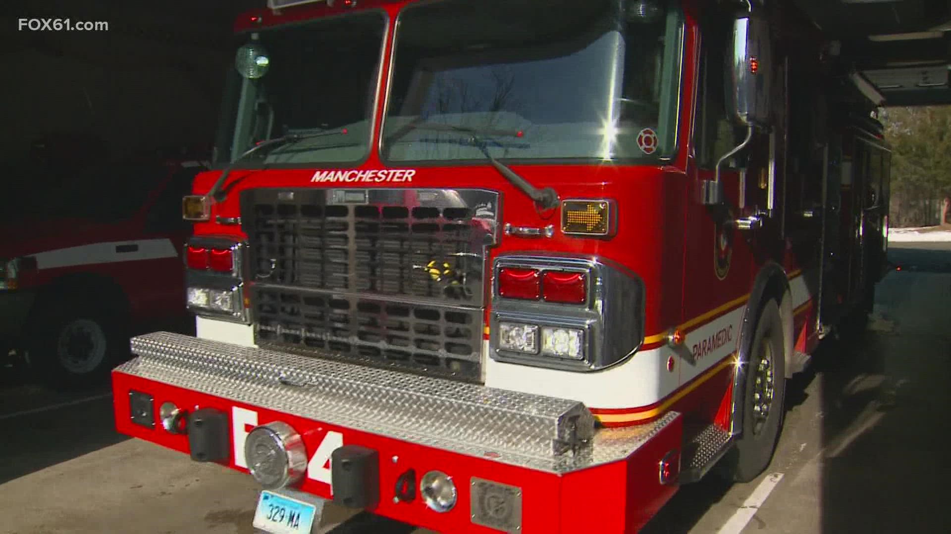 The Manchester fire department says the shortage of first responders is due to the pandemic.