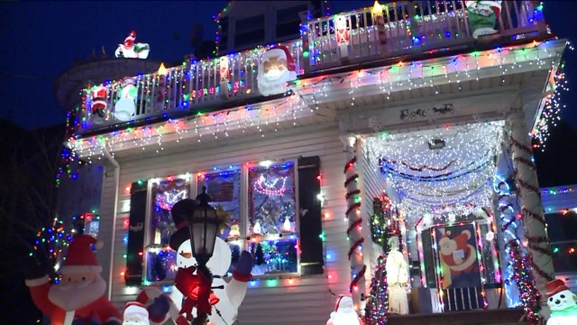 Lighting up for Christmas in New Britain
