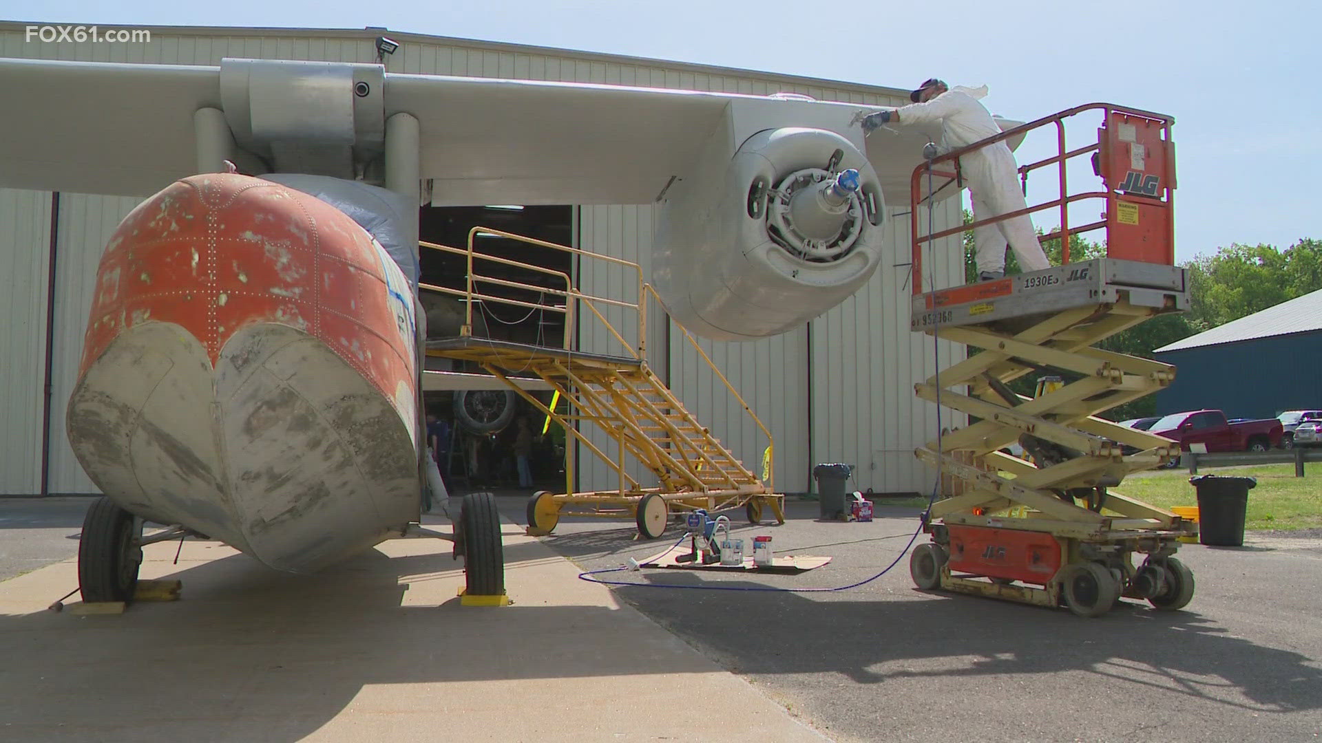 A preservation project is underway at the New England Air Museum in Windsor Locks. New life is being given to a Connecticut-made aircraft from the past.