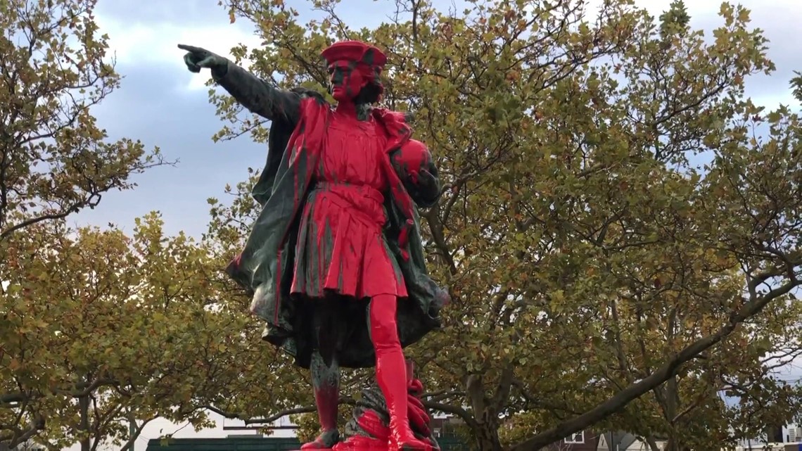 Christopher Columbus statues vandalized in Rhode Island and California