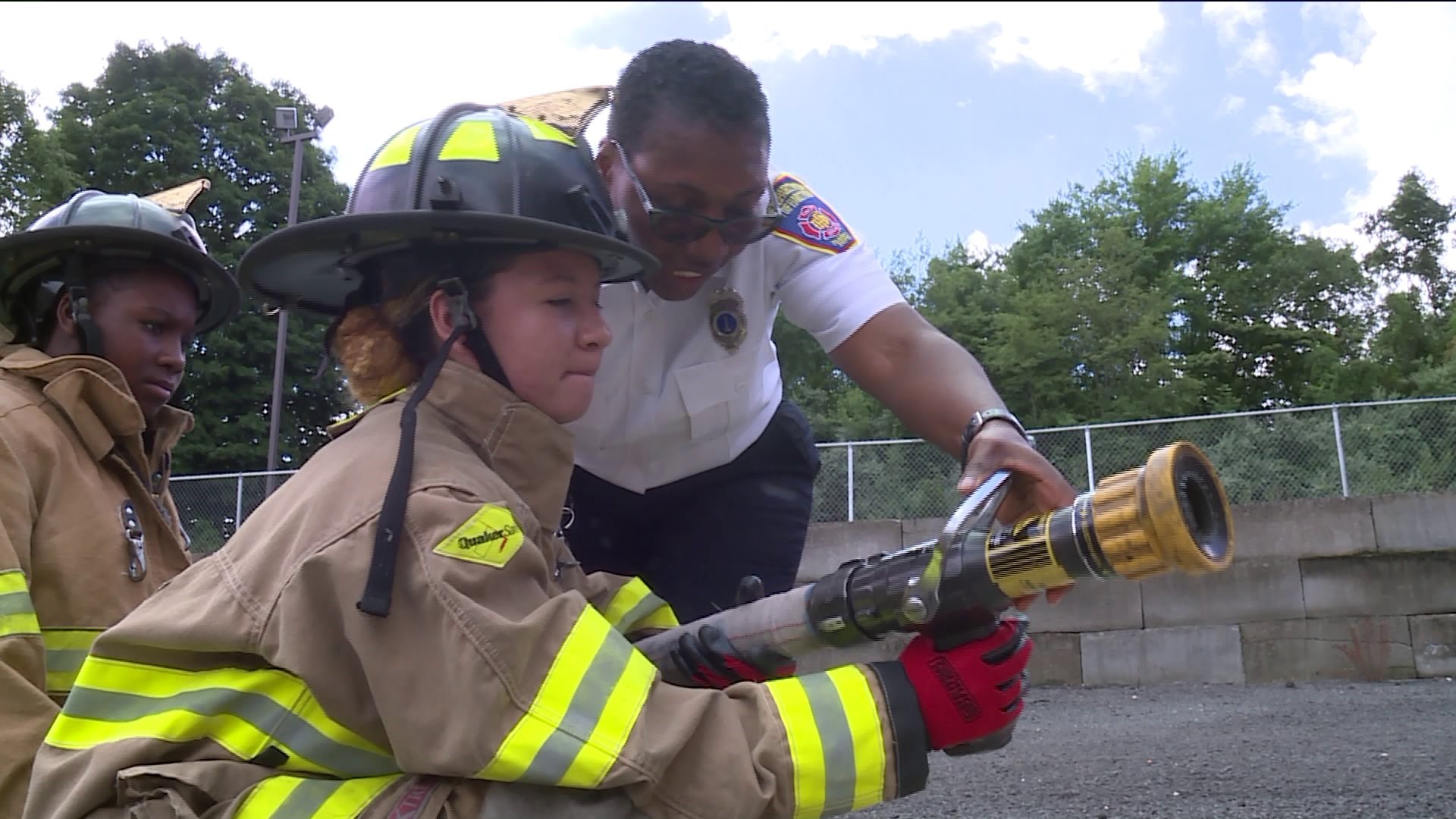 Feeling the heat at Girl`s Future Firefighter Camp
