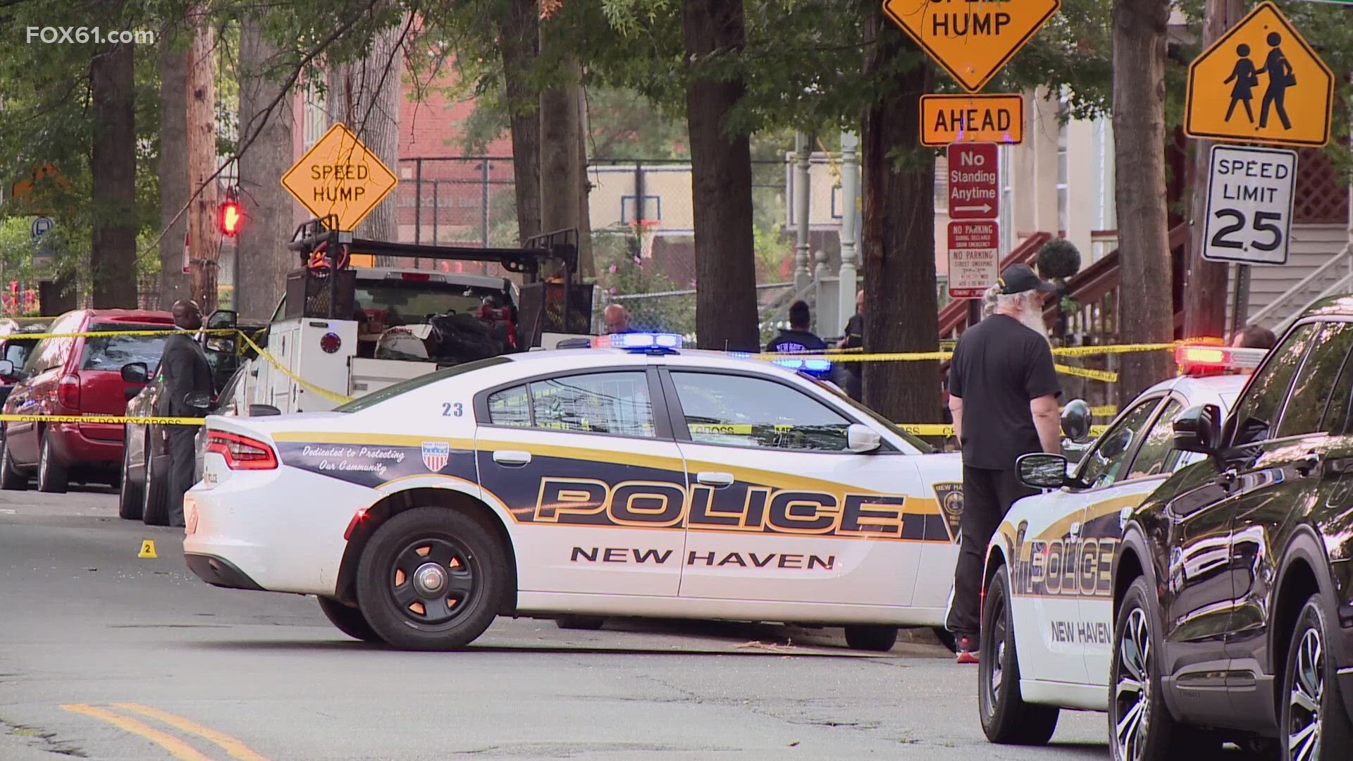 A man is dead and a woman is in critical condition following a domestic dispute that resulted in gunfire in New Haven, early Sunday morning, according to police.