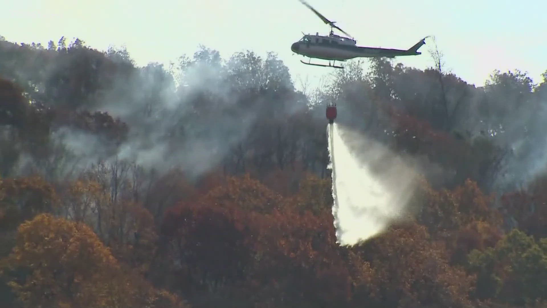 About 120 to 130 acres of land have been burned so far and firefighters are still working diligently to keep it from spreading.