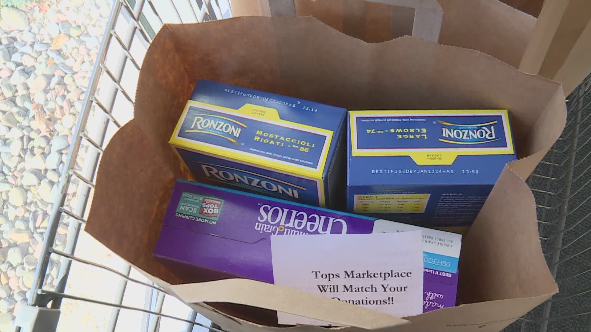 Destroyed by fire in 2019, Tops Marketplace teamed up with the Southington Rotary Club to help those in need.