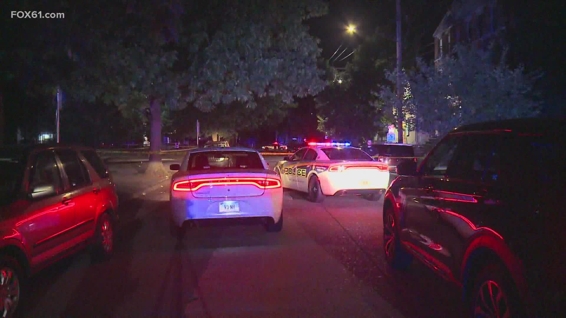 The shooting occurred on Beers Street. Two women and a man were shot in the drive-by.