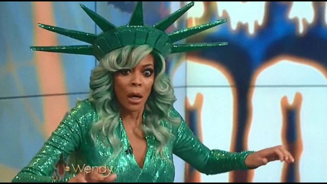 Wendy Williams' breast nearly falls out of low-cut top in wardrobe  malfunction as she goes 'braless' on live TV