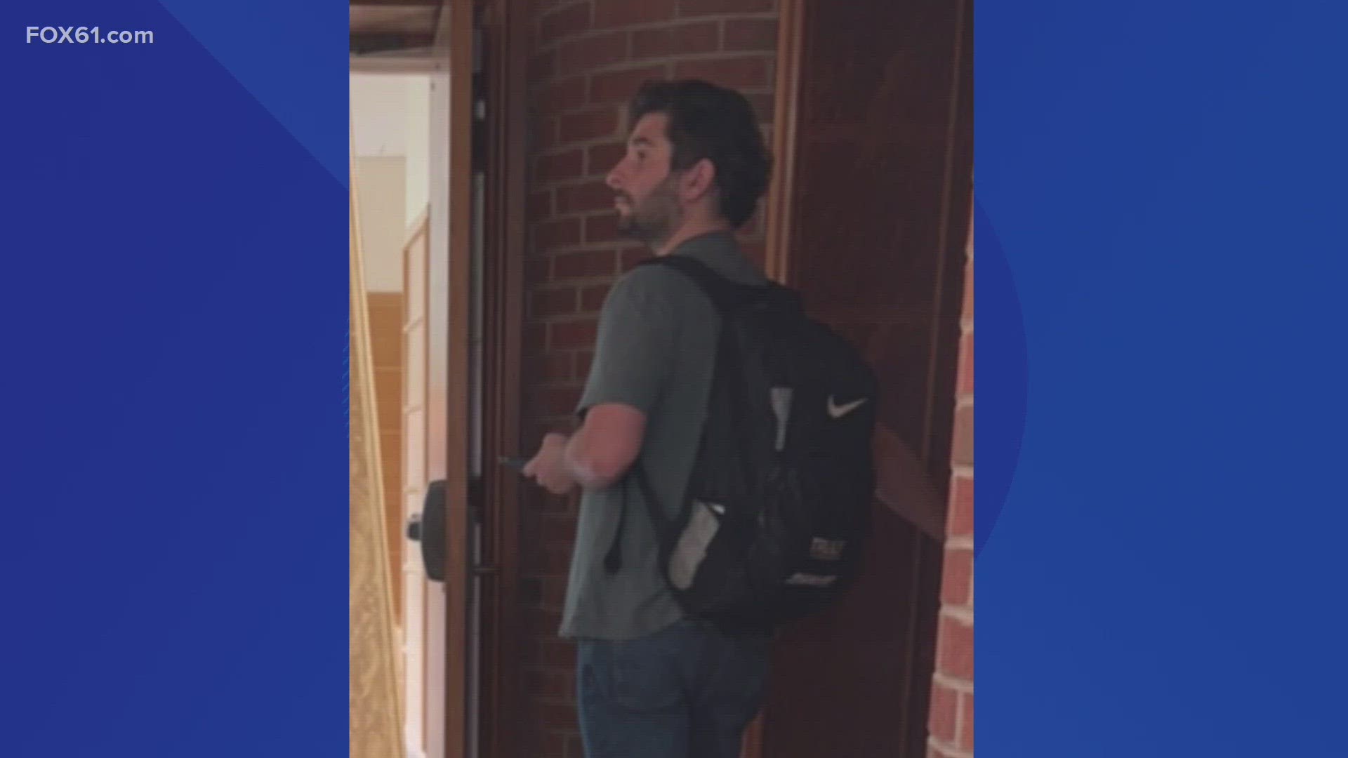 Police say the man identifies himself as "Jeff" and is around campus, but further investigation shows he isn't involved with the school at all.