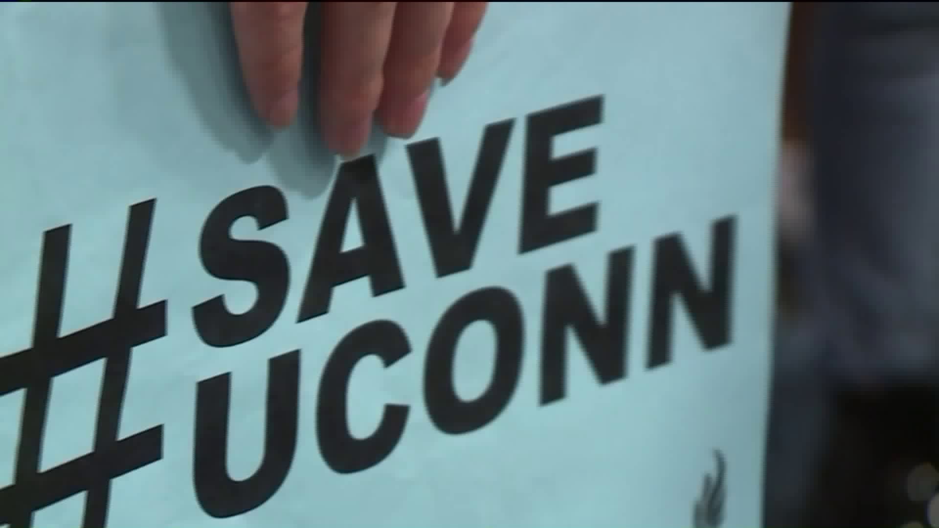 UConn students rally against budget