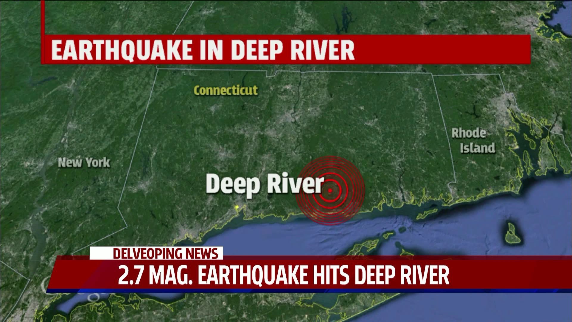 Earthquake in Connecticut 2.7 Magnitude Jolt Shakes Deep River