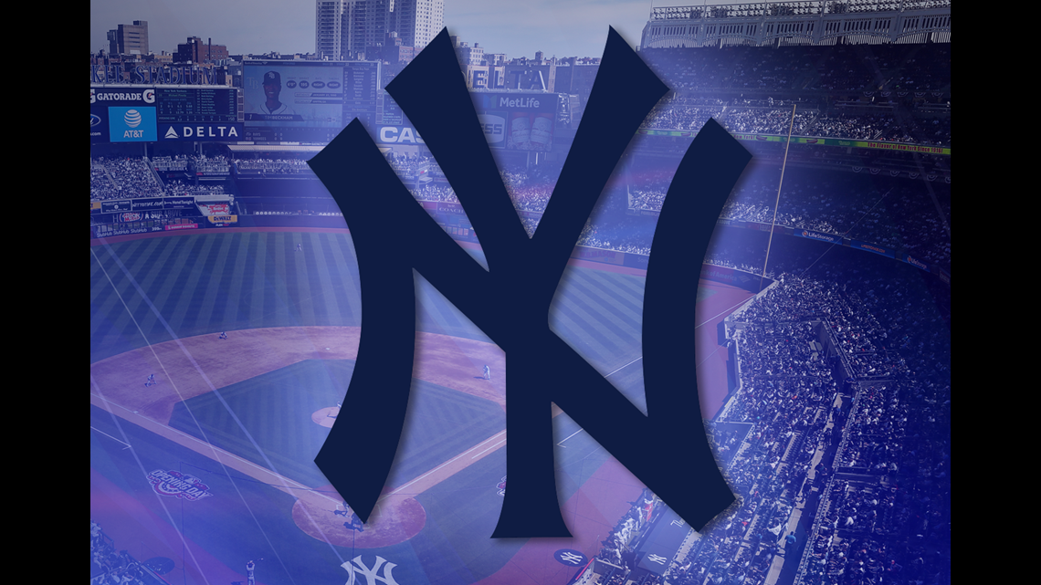 Download New York Yankees Logo 27 World Championships Wallpaper