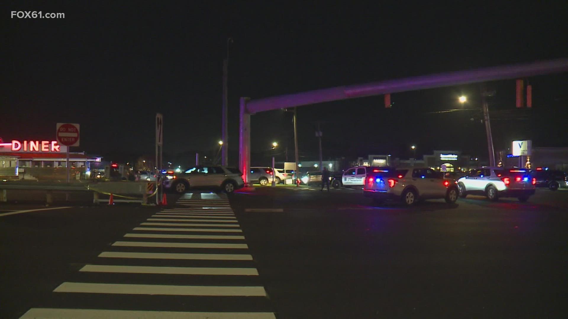 There is a large police presence near O’Reilly Auto Parts on the Berlin Turnpike in Newington late Sunday night after a reported shooting, police sources told FOX61.