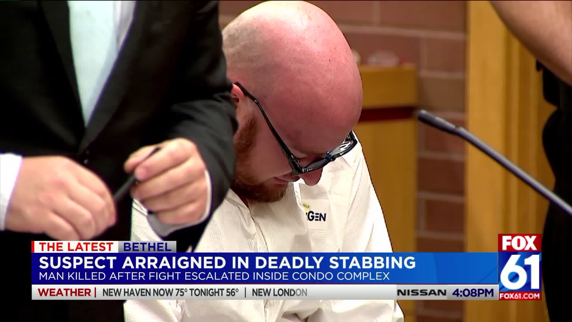 Bethel man arraigned on manslaughter charges in stabbing death of woman