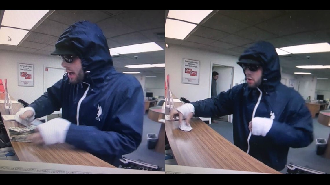 Police searching for male suspect wanted in Westbrook bank robbery