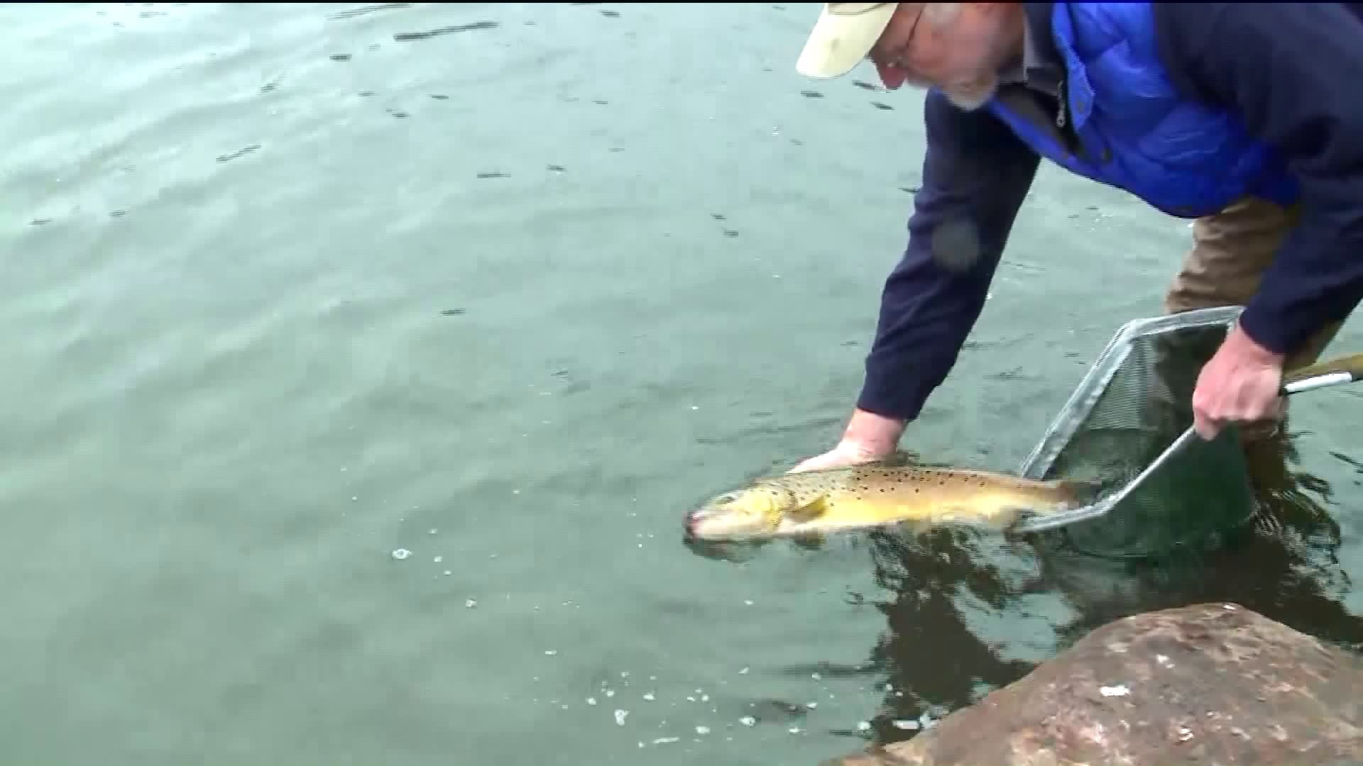 4th graders help prepare for first day of fishing season