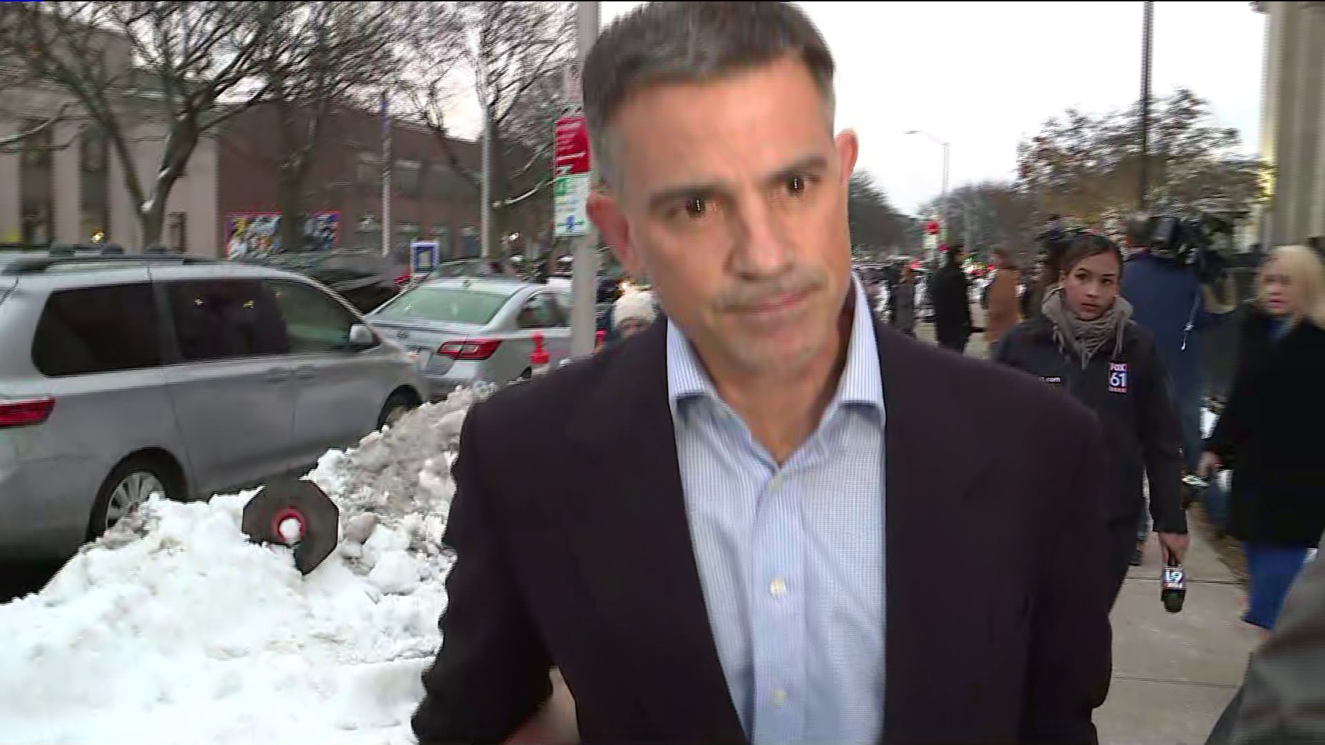 Dulos outside court Wednesday