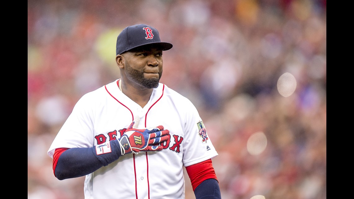 David Ortiz throws out first pitch at Fenway