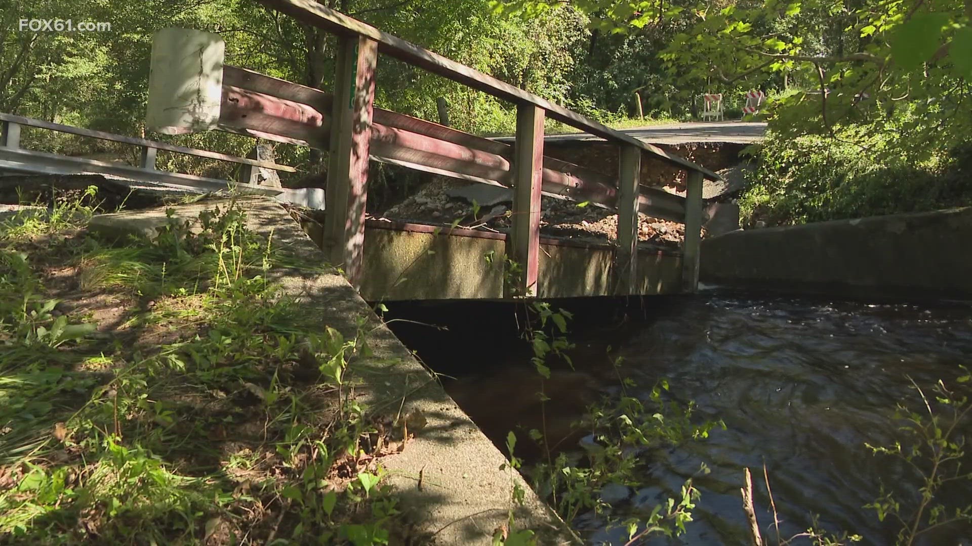 The bridges that collapsed on Brook Road after “unprecedented flood,” First Selectman Gary Greenberg said.