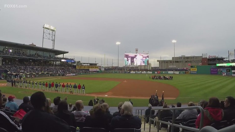 DVIDS - Images - 103rd conducts flyover at 2021 Hartford Yard Goats home  opener [Image 4 of 4]