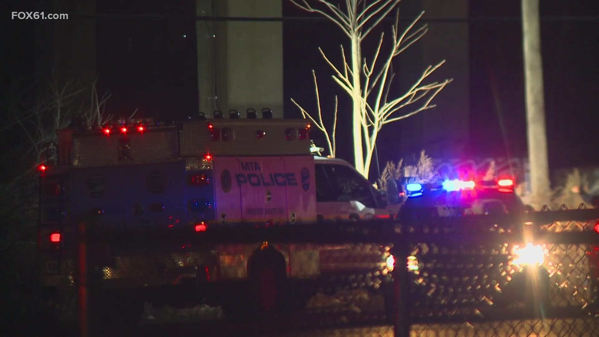 Train lines from New Haven to Grand Central Station were delayed up to an hour as the incident was being investigated.