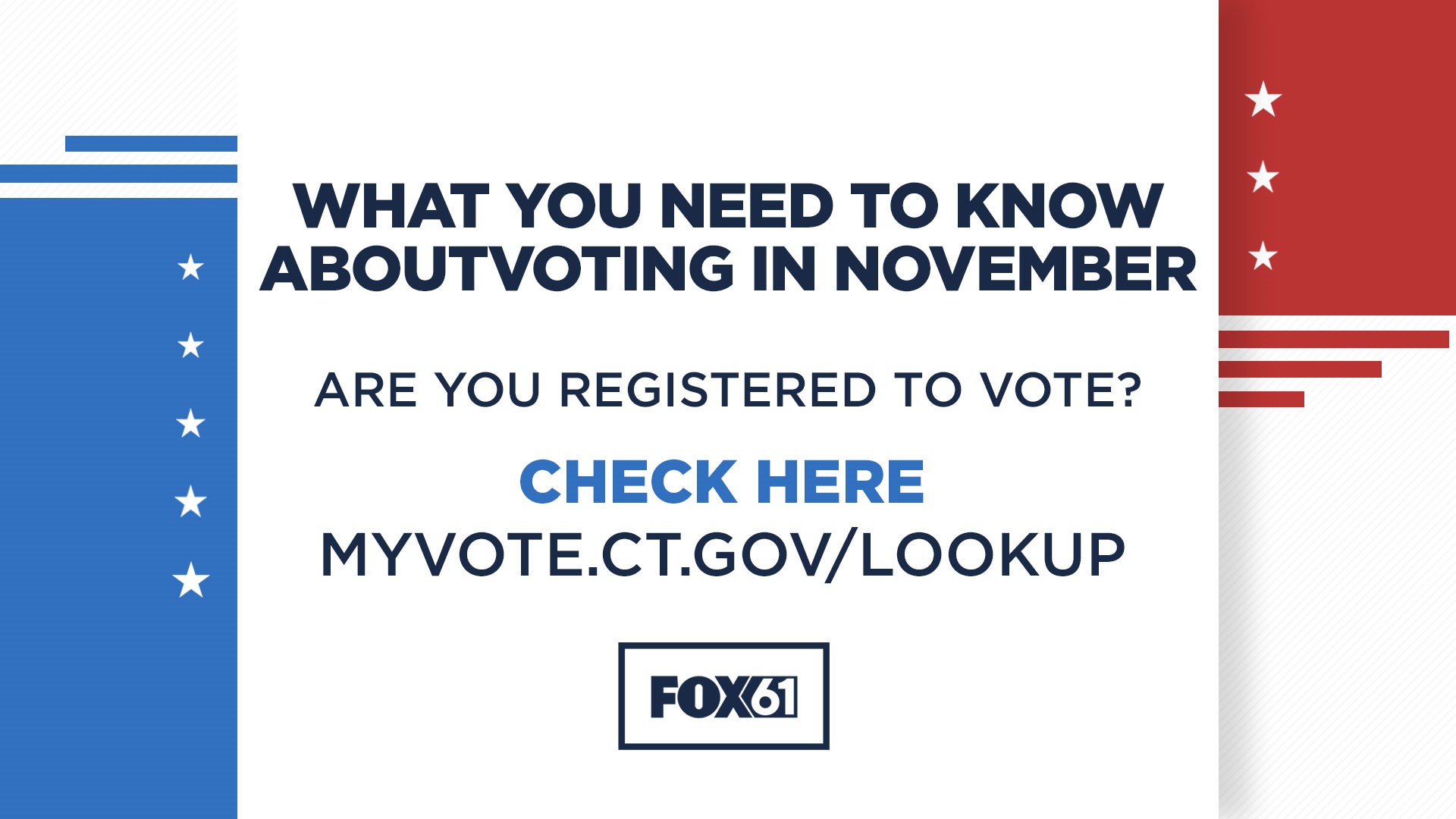 Information on voting on Election Day in Connecticut