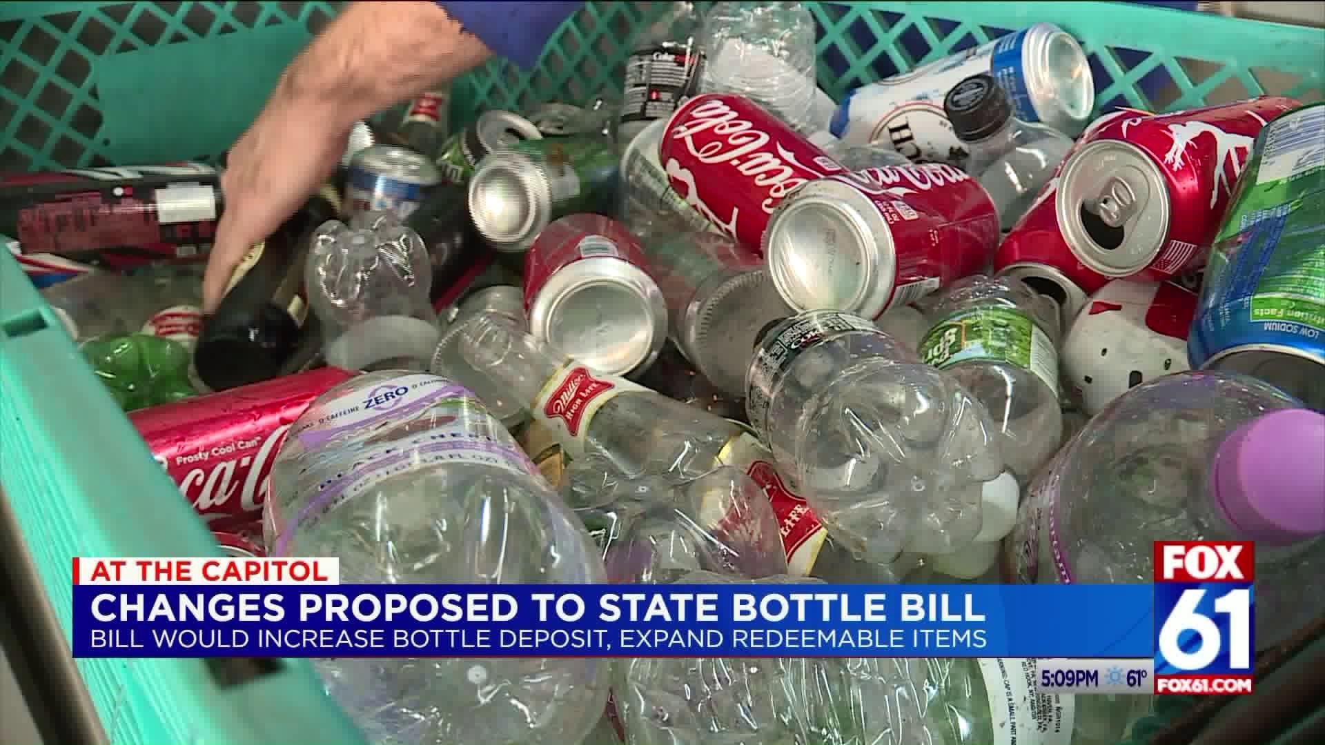 Change proposed to to state bottle bill
