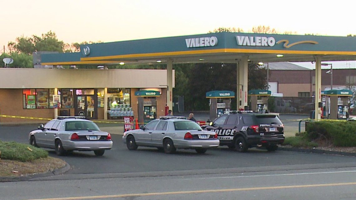 Police search for Newington gas station robbery suspect