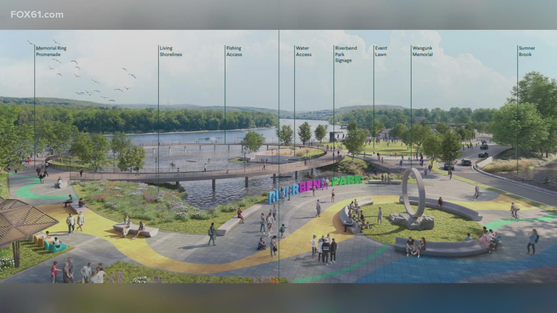 The city unveiled a master plan on Saturday for future growth and development along the Connecticut River.