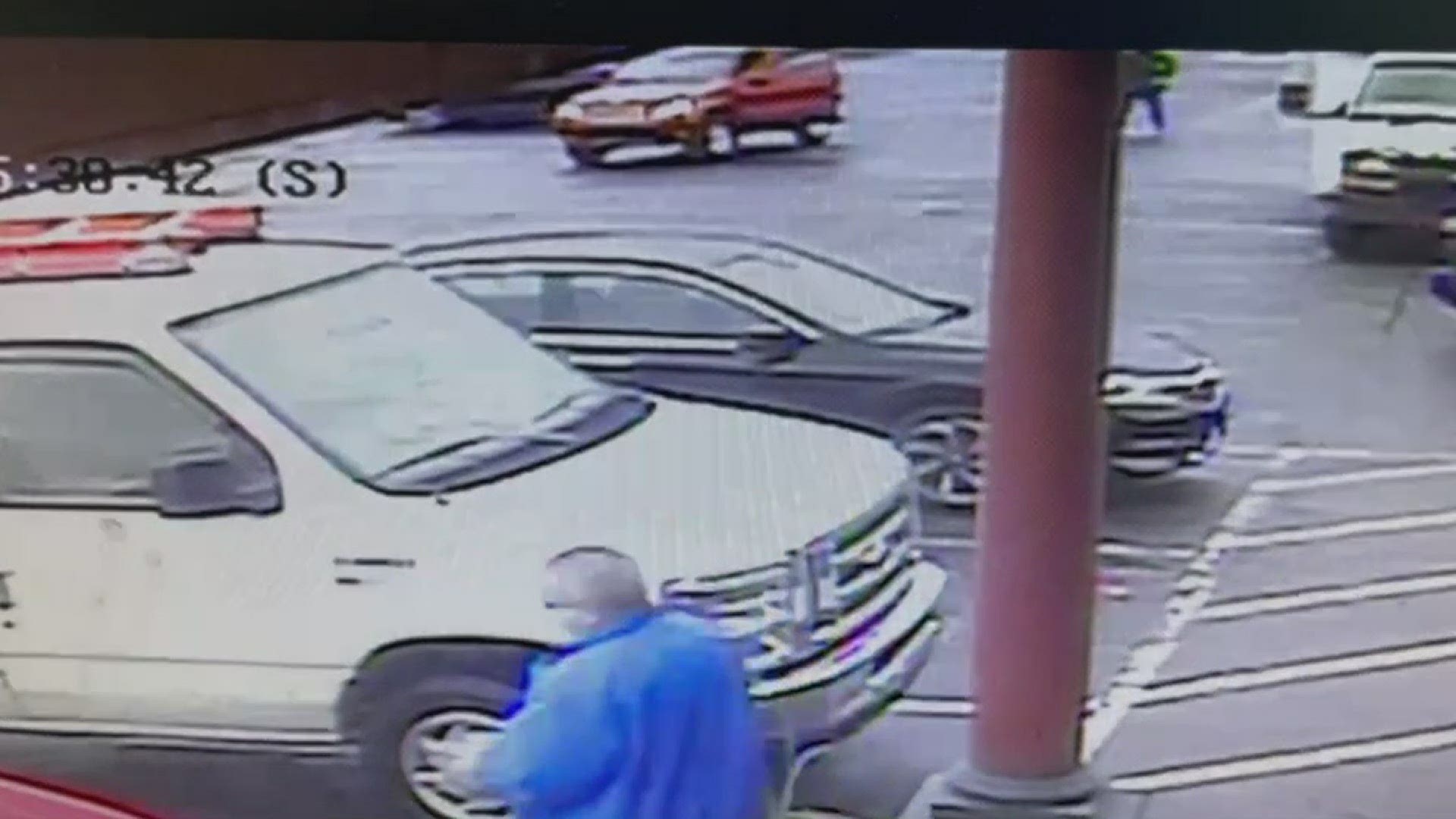 Video from nearby business shows attack