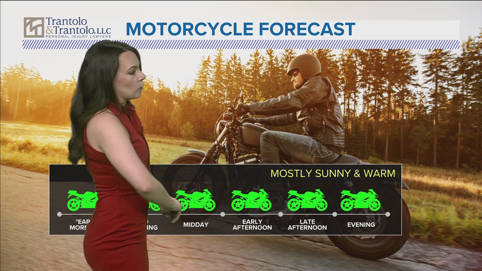 FOX61 Meteorologist Rachel Piscitelli gives an update on Connecticut's motorcycle forecast for today.