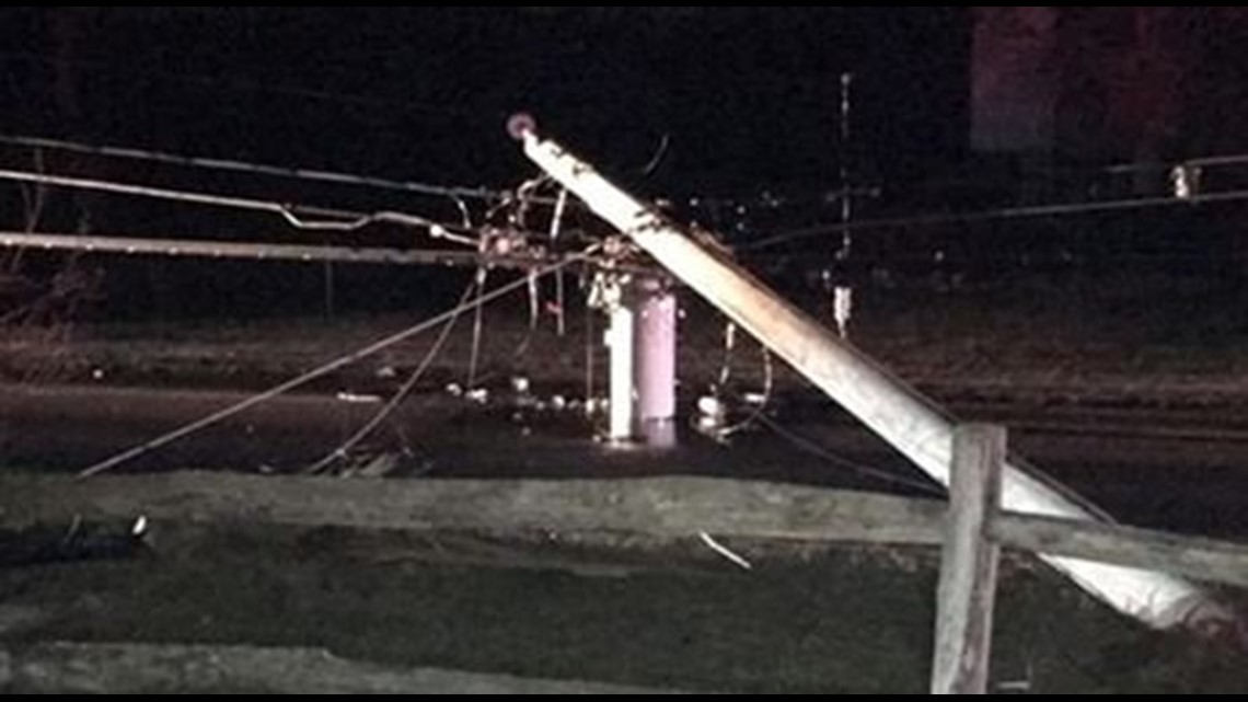 Police Pole downed by drunk driver closes Winkler Road in East Windsor