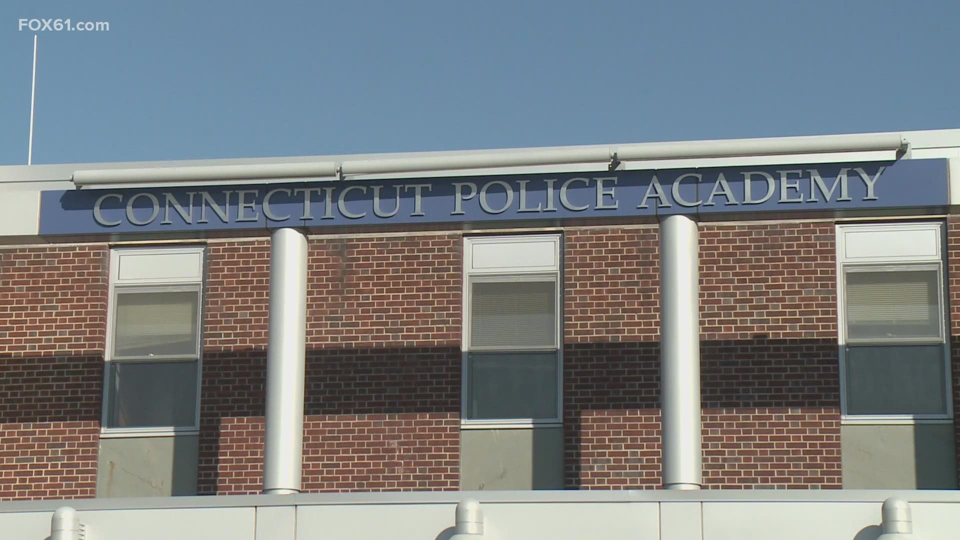 Students graduate from the Police Academy.