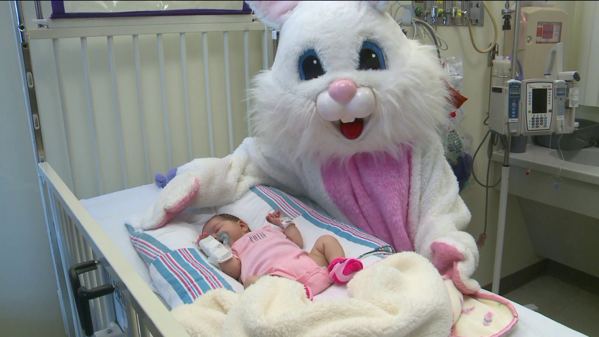 Patients at CCMC get a special Easter visitor