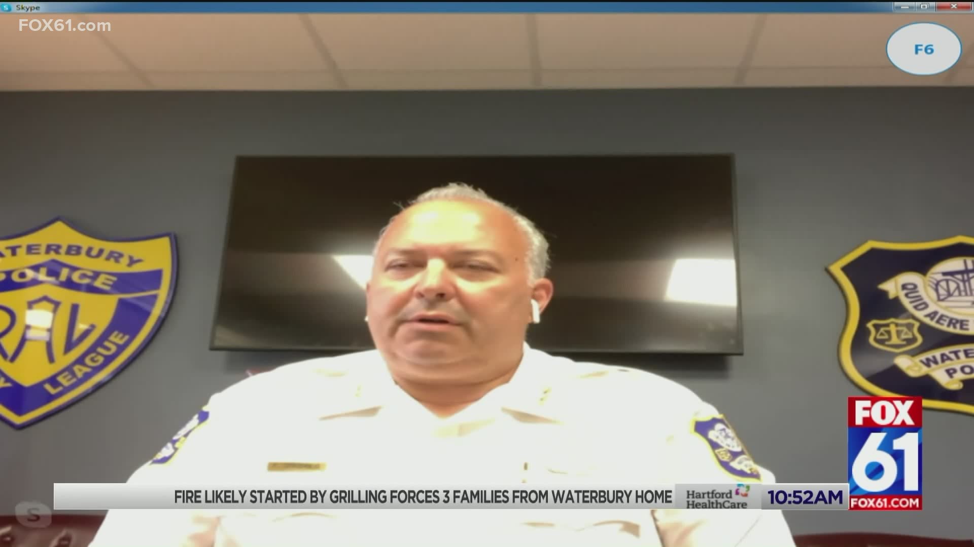 Chief Fred Spagnola had 'mild symptoms' Saturday night.