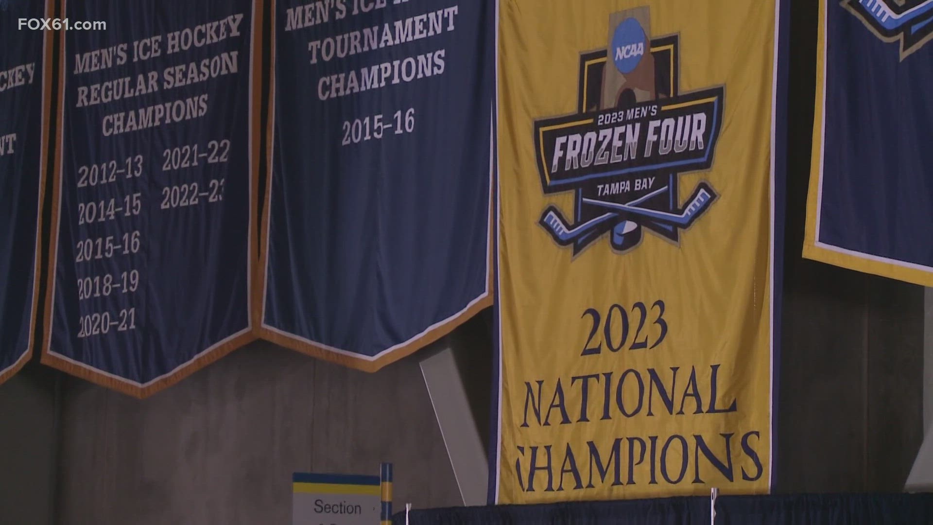 2021 NCAA HOCKEY NATIONAL CHAMPIONS FLAG